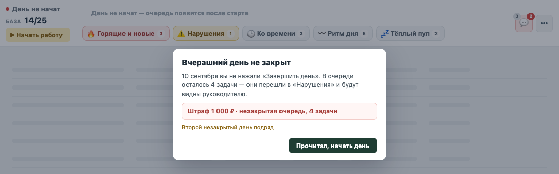 Окно о незакрытом вчерашнем дне
